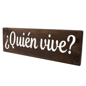 Quién vive Spanish Wood Decor