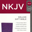 Load image into Gallery viewer, Personalized Custom Text Your Name NKJV Deluxe Gift Holy Bible Leathersoft Purple New King James Version
