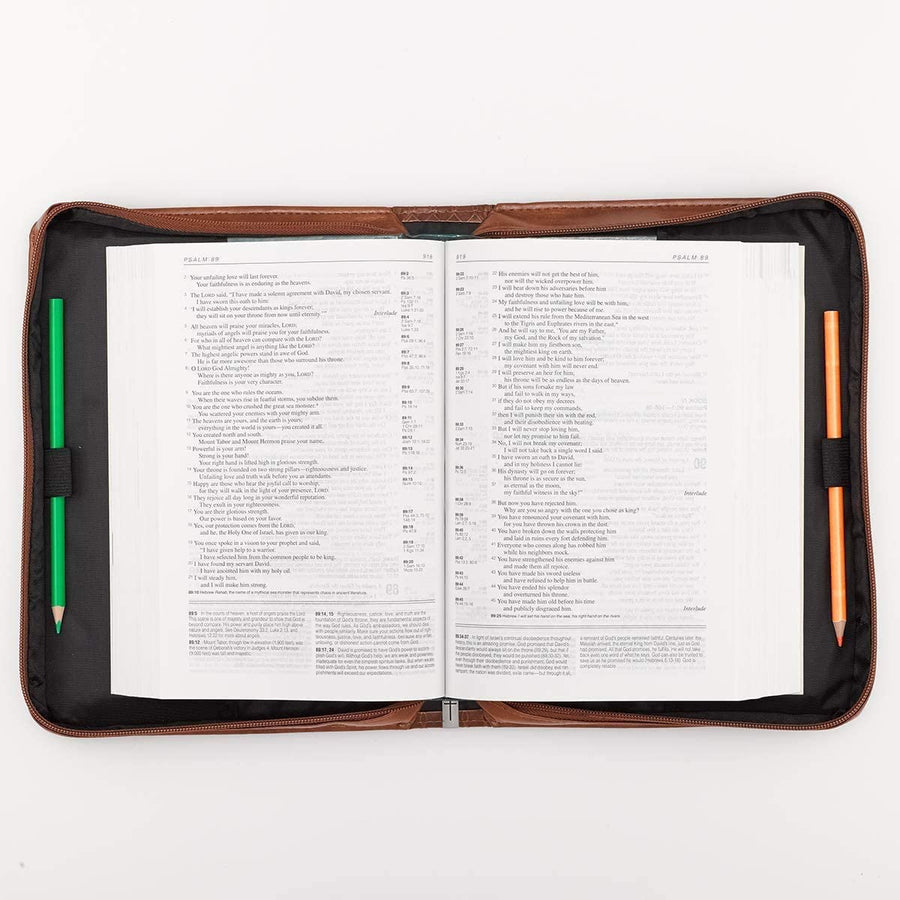 Jeremiah 29:11 Faux Leather Two-Tone Personalized Bible Cover for Women