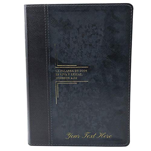 Personalized Biblia De Estudio Del Diario Vivir RVR60 Letra Grande (Spanish)