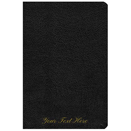 Personalized NASB Thinline Bible Giant Print Bonded Leather Black 1995 Text Comfort Print