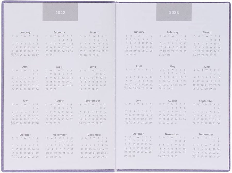 Personalized 2022 His Grace is Sufficient Purple Faux Leather My Yearly Planner - 2 Corinthians 12:9