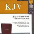 Load image into Gallery viewer, Personalized KJV Reference Bible Super Giant Print Burgundy Indexed
